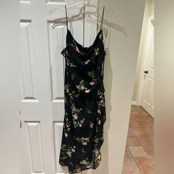 Nwt 90s Vintage Dillards Evening Dress Size 14 | Color: Black/Pink | Size: 14 | Courtahknee's Closet